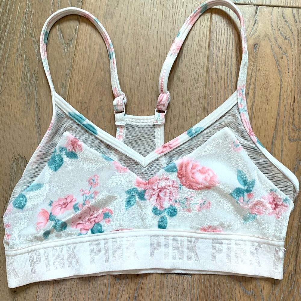 Pink sport bralette